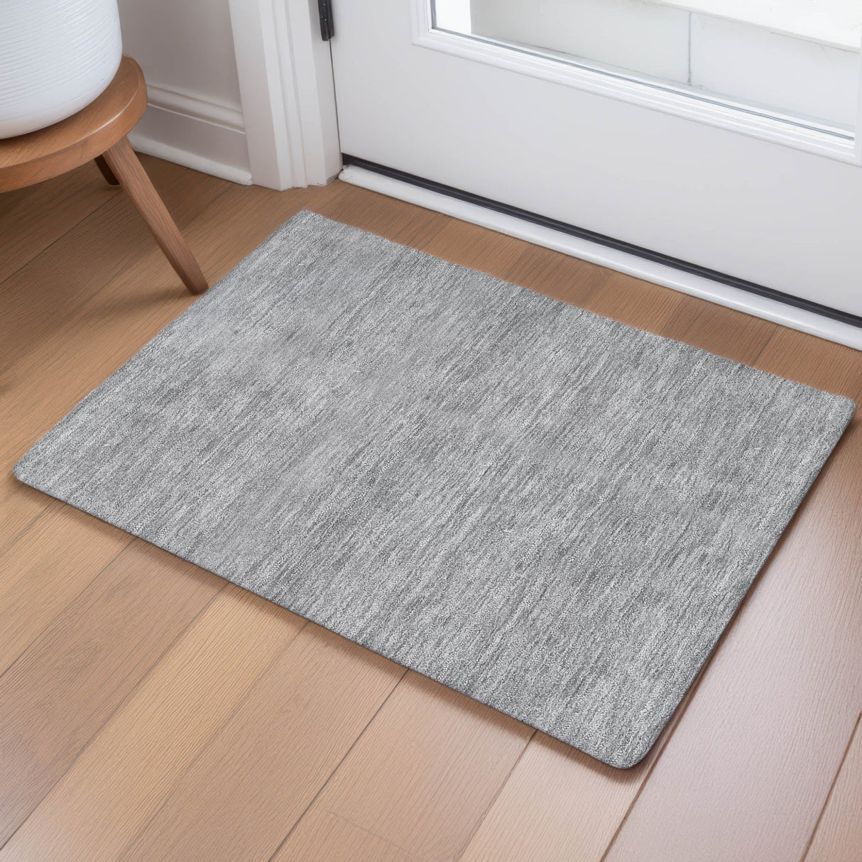 Dalyn Soft Essentials SE6 Gray Rug shown in a room