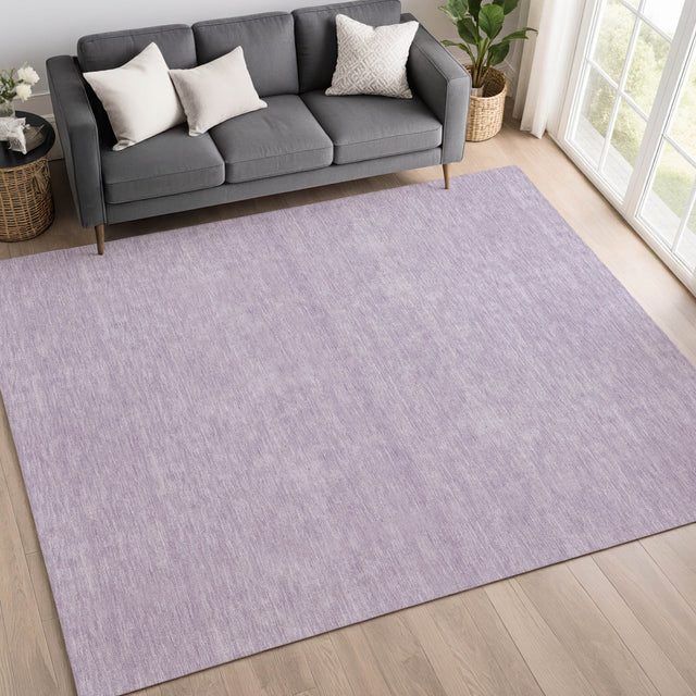 Dalyn Soft Essentials SE6 Lavender Rug shown in a room