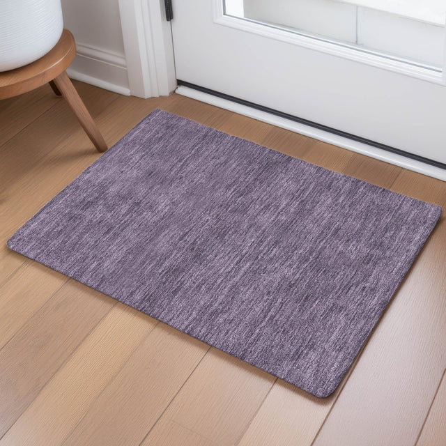 Dalyn Soft Essentials SE6 Plum Rug shown in a room