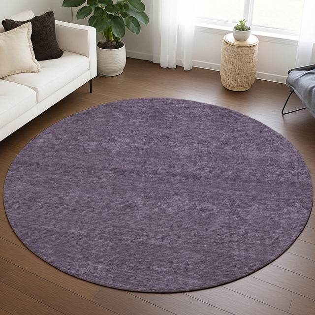 Dalyn Soft Essentials SE6 Plum Rug shown in a room