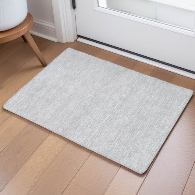 Dalyn Soft Essentials SE6 Silver Rug shown in a room