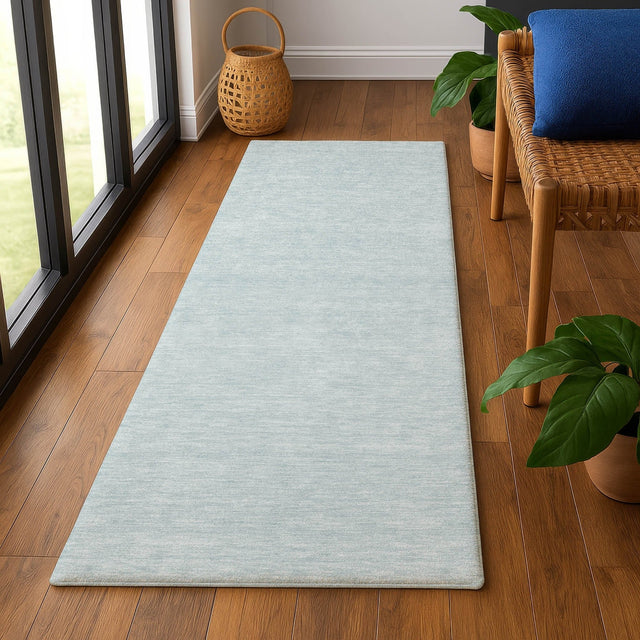 Dalyn Soft Essentials SE6 Sky Rug shown in a room