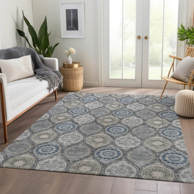 Dalyn Solace SL1 Gray Rug shown in a room