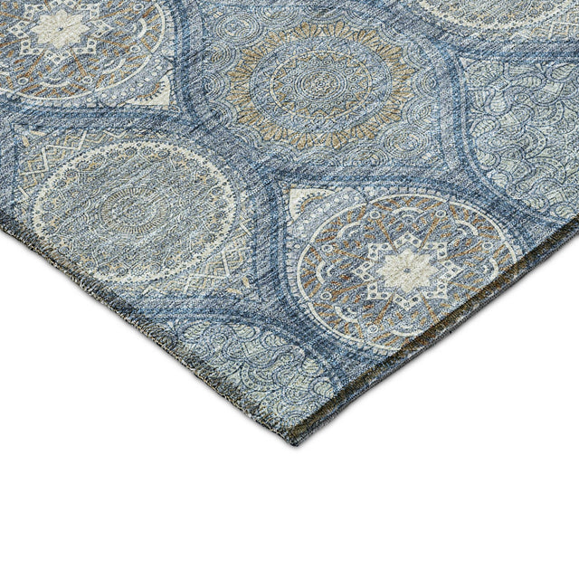 Dalyn Solace SL1 Navy Rug corner detail