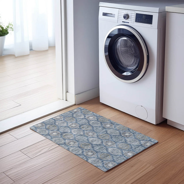 Dalyn Solace SL1 Navy Rug shown in a room
