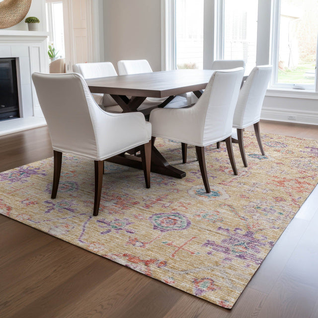 Dalyn Solace SL10 Peach Rug shown in a room