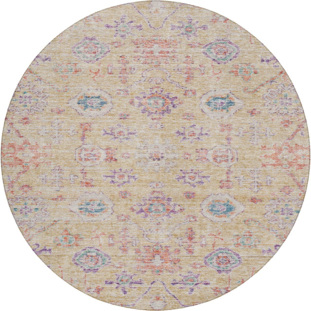 Dalyn Solace SL10 Peach Rug round rug