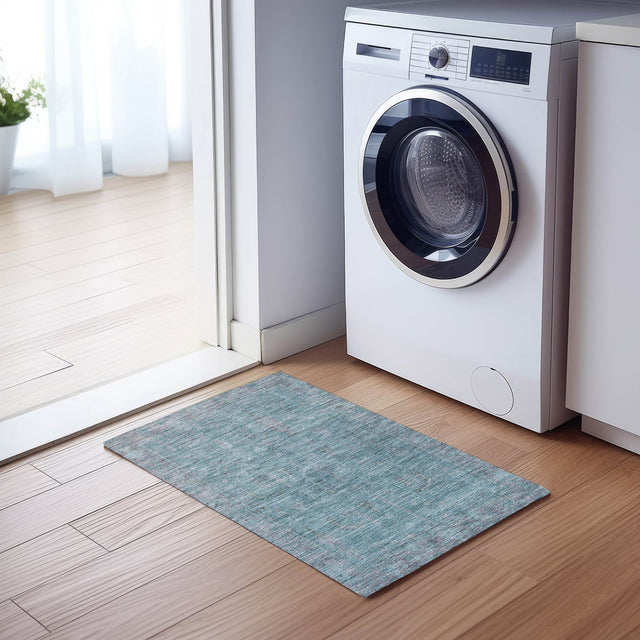 Dalyn Solace SL11 Aqua Rug shown in a room