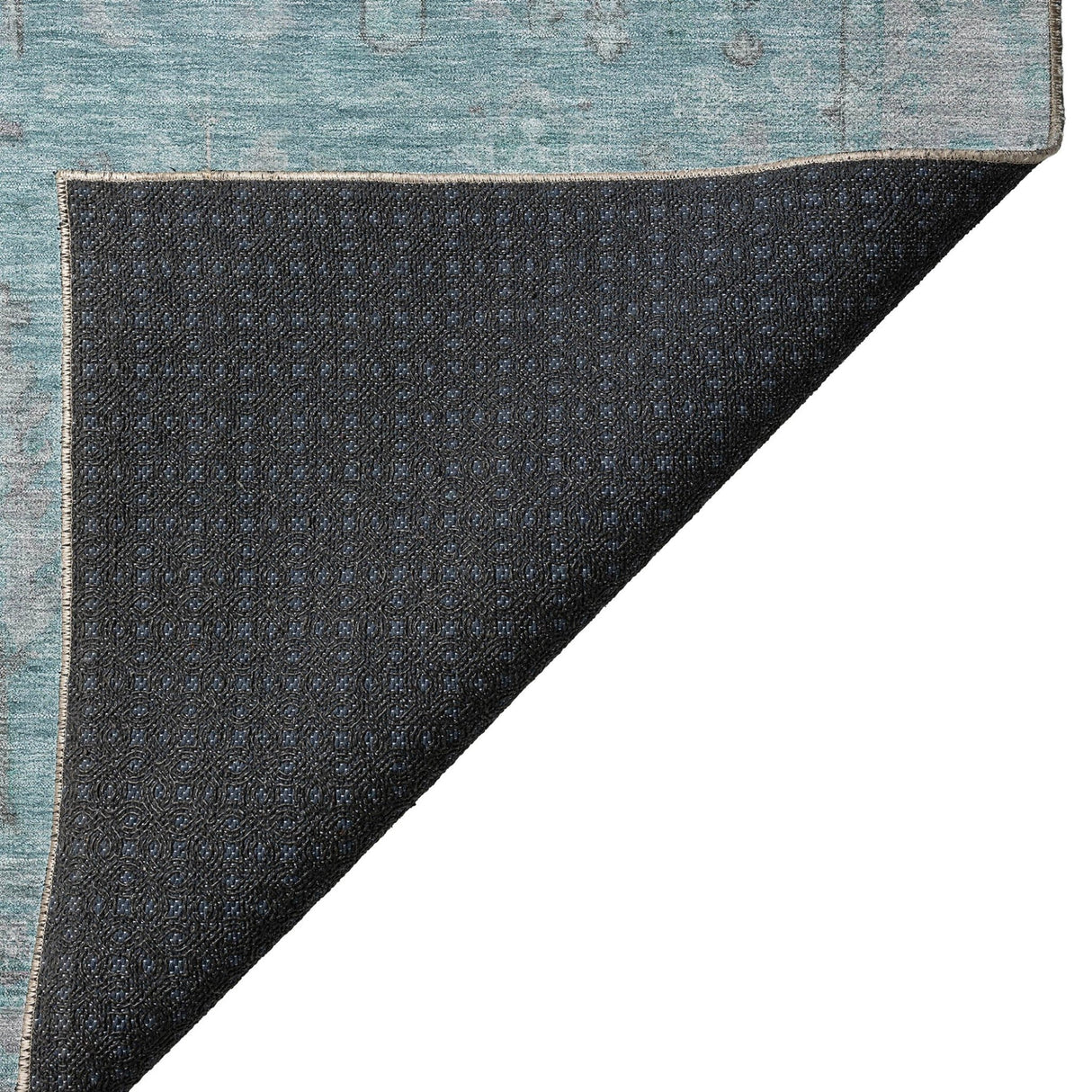 Dalyn Solace SL11 Aqua Rug backing detail