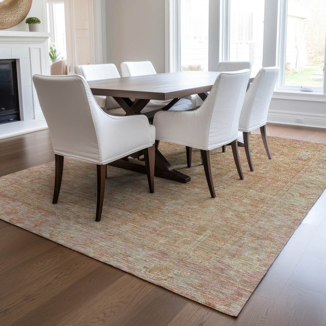 Dalyn Solace SL11 Coral Rug shown in a room