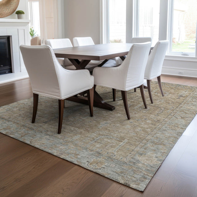 Dalyn Solace SL11 Tan Rug shown in a room