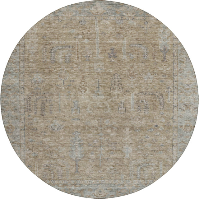 Dalyn Solace SL11 Tan Rug round rug