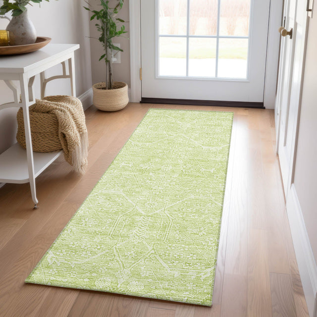 Dalyn Solace SL12 Lime Rug shown in a room