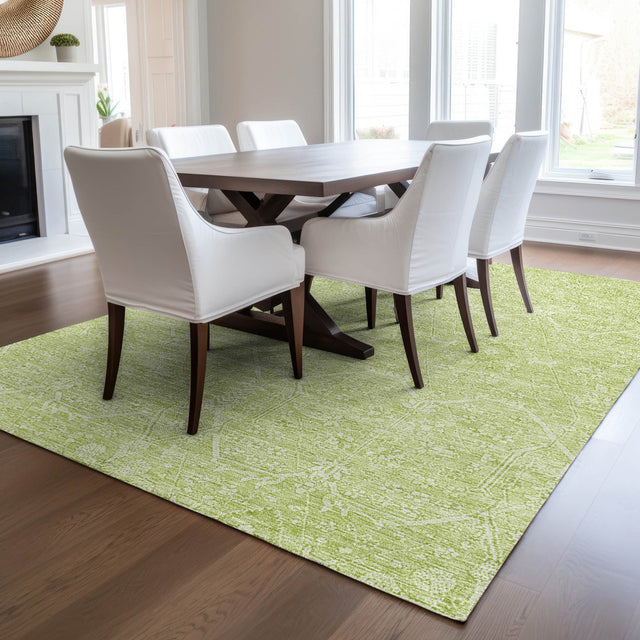 Dalyn Solace SL12 Lime Rug shown in a room