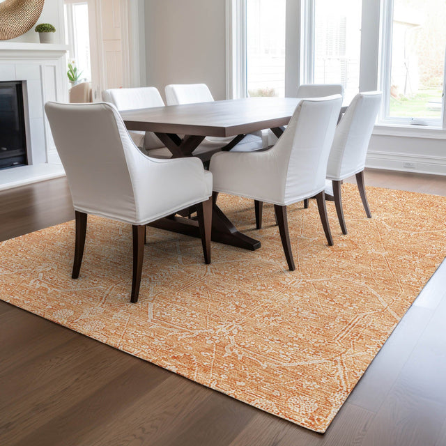 Dalyn Solace SL12 Salmon Rug shown in a room