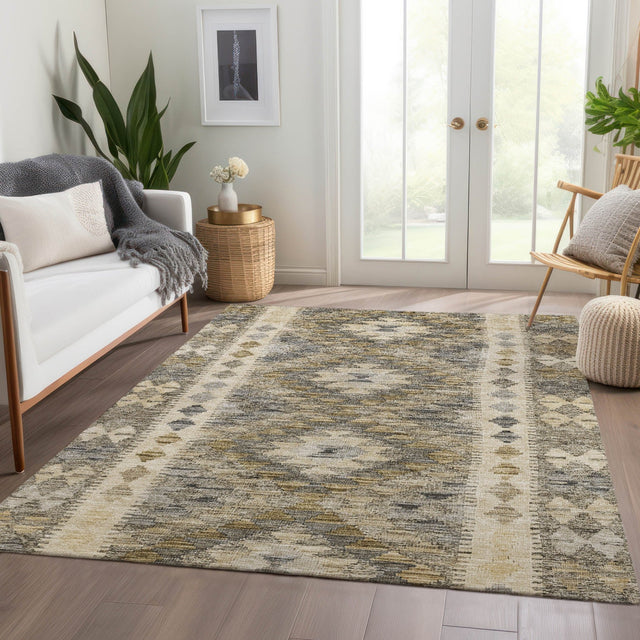Dalyn Solace SL13 Beige Rug shown in a room