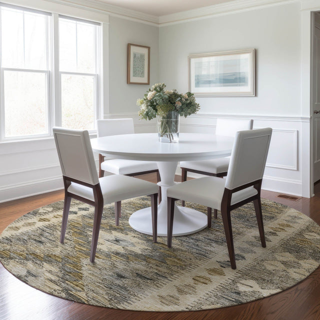 Dalyn Solace SL13 Beige Rug shown in a room