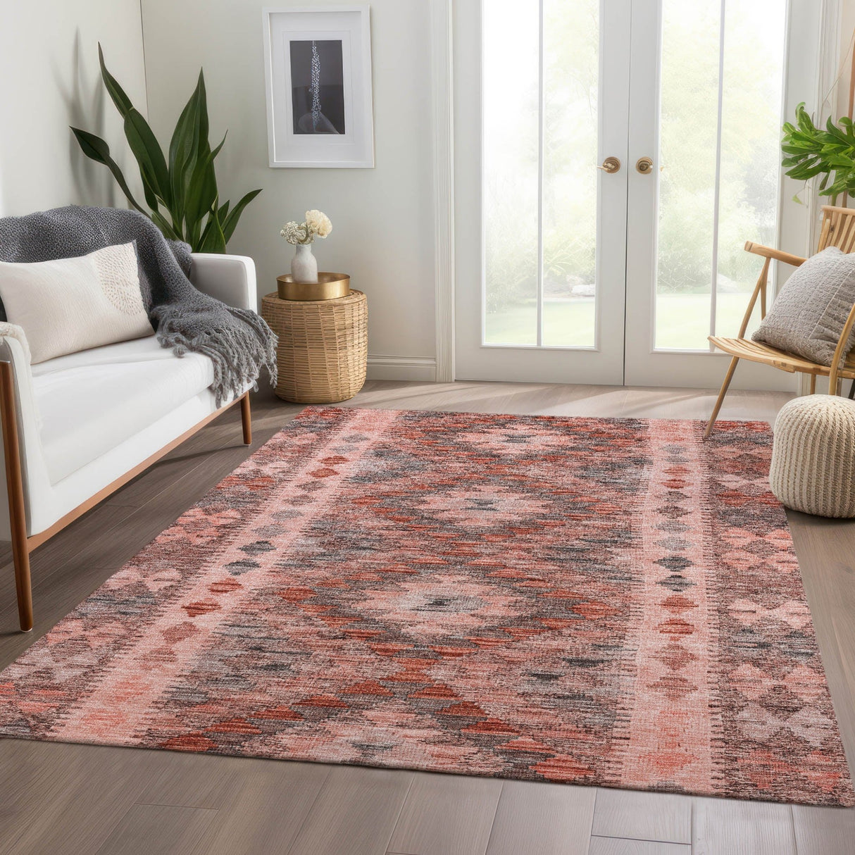 Dalyn Solace SL13 Terracotta Rug shown in a room