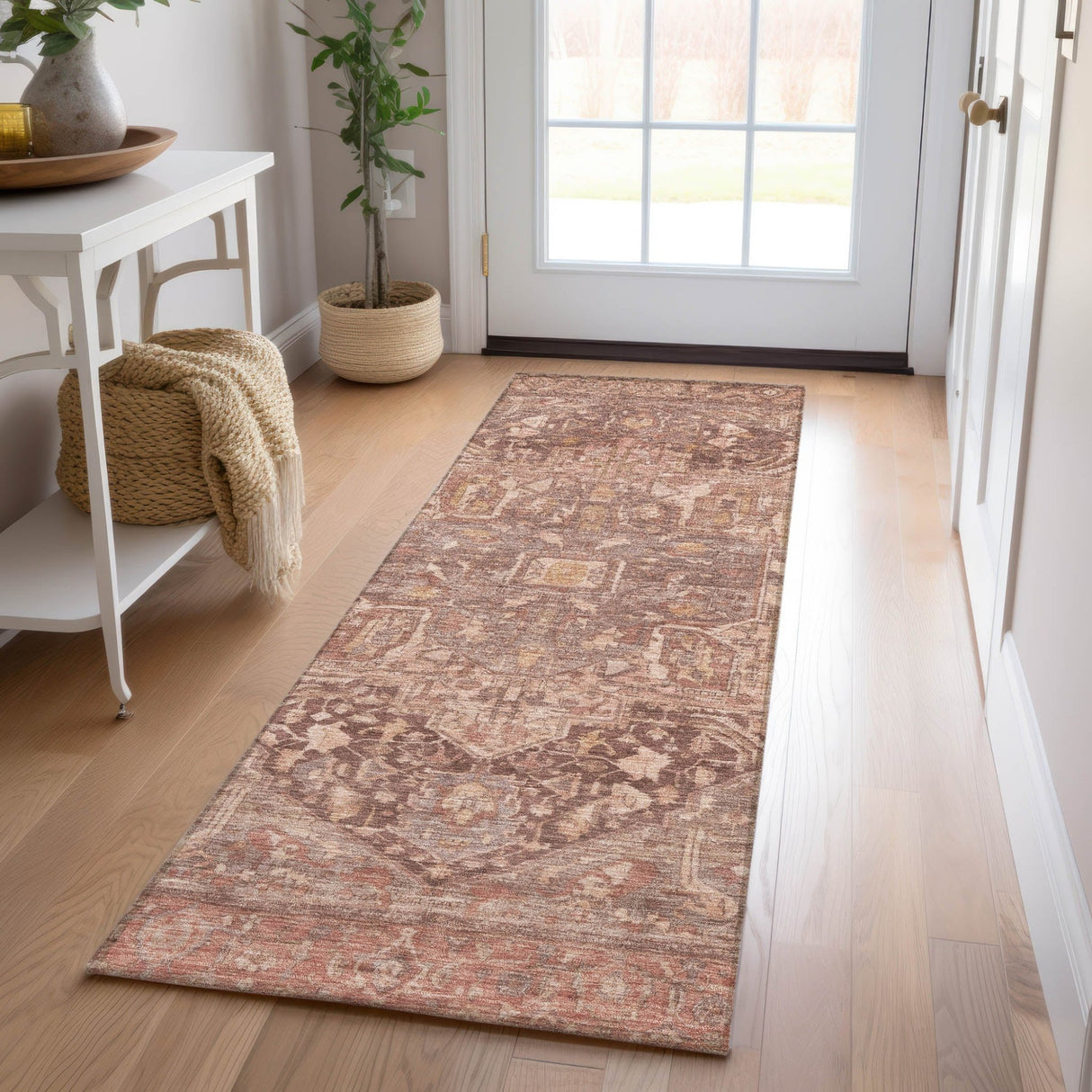 Dalyn Solace SL14 Burgundy Rug shown in a room