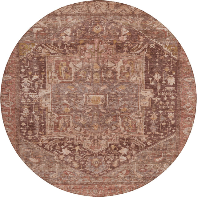 Dalyn Solace SL14 Burgundy Rug round rug