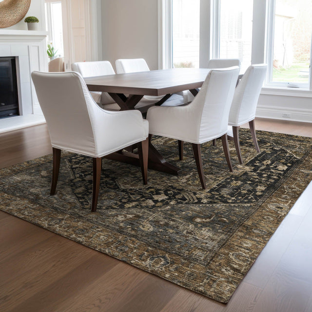 Dalyn Solace SL14 Charcoal Rug shown in a room