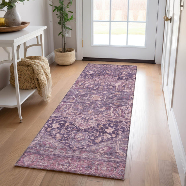 Dalyn Solace SL14 Eggplant Rug shown in a room