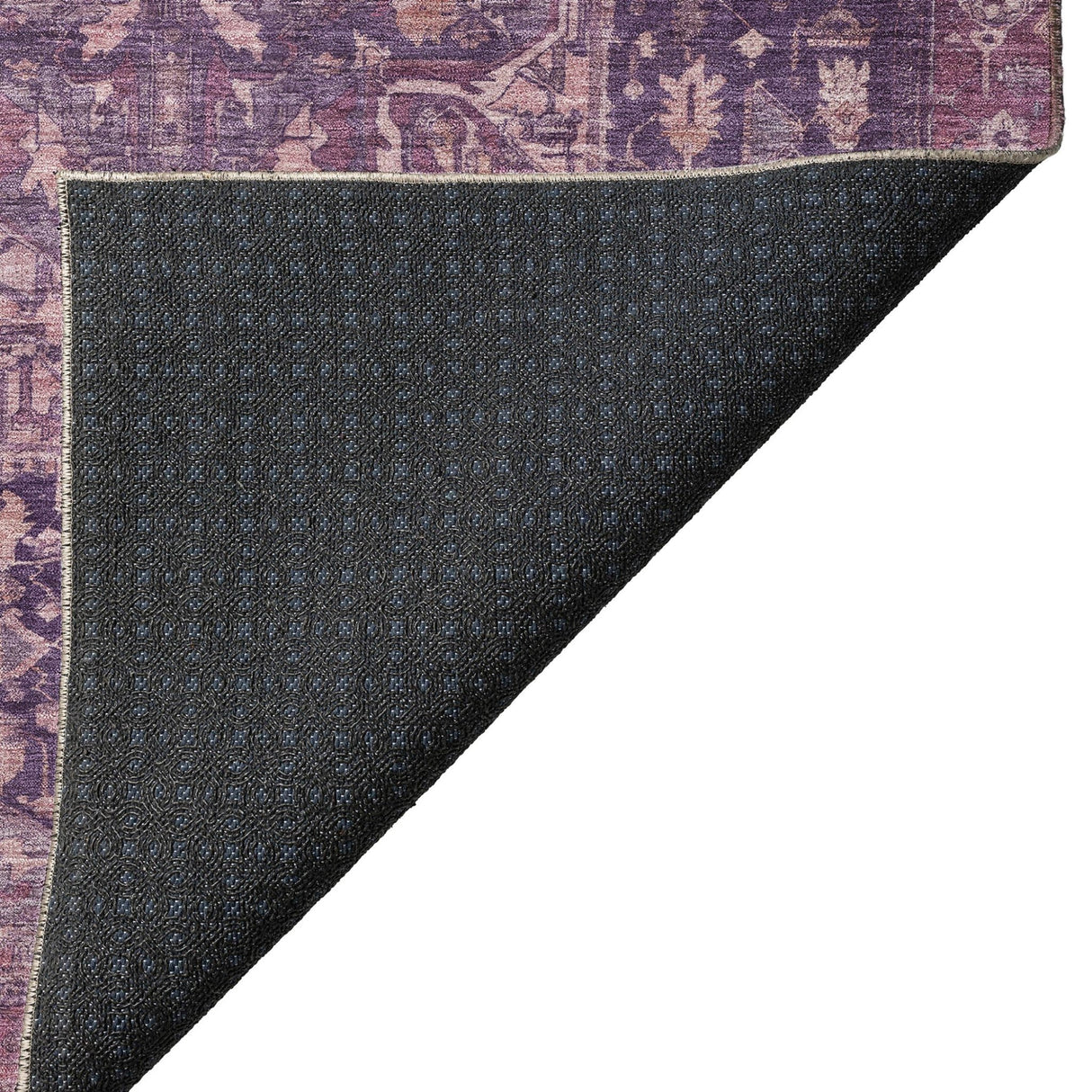 Dalyn Solace SL14 Eggplant Rug backing detail