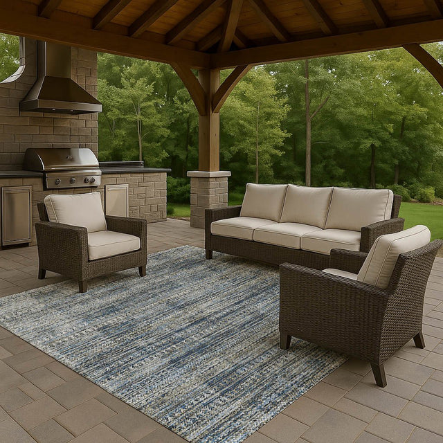 Dalyn Solace SL3 Denim Rug outdoor lifestyle image