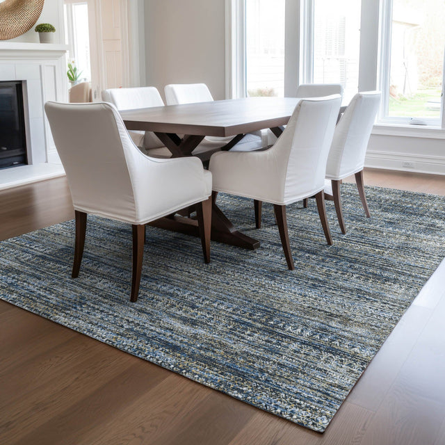 Dalyn Solace SL3 Denim Rug shown in a room