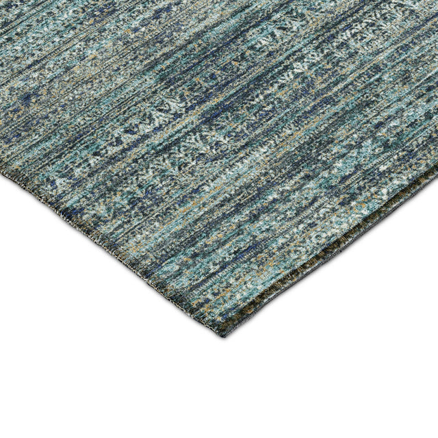 Dalyn Solace SL3 Teal Rug corner detail