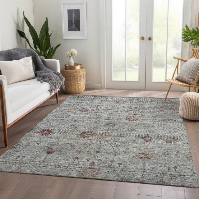 Dalyn Solace SL4 Gray Rug shown in a room