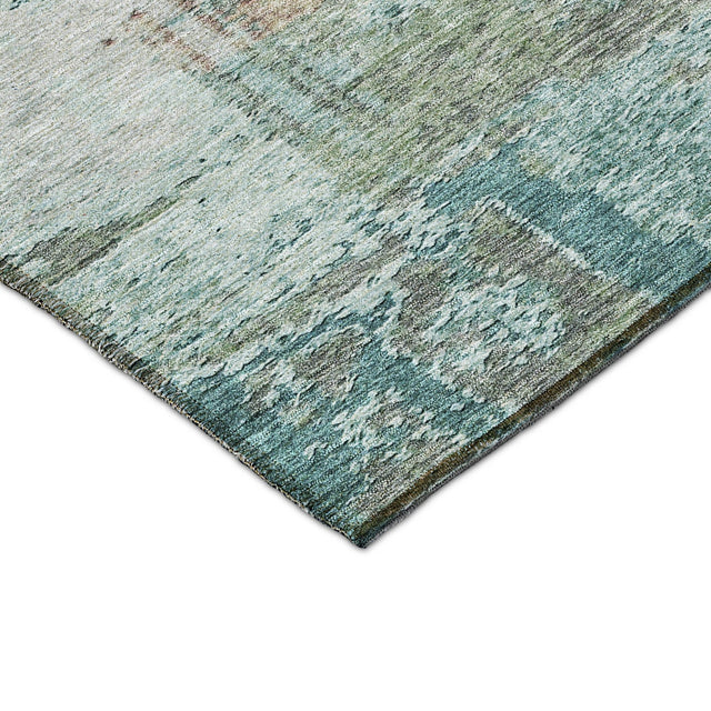 Dalyn Solace SL5 Teal Rug corner detail