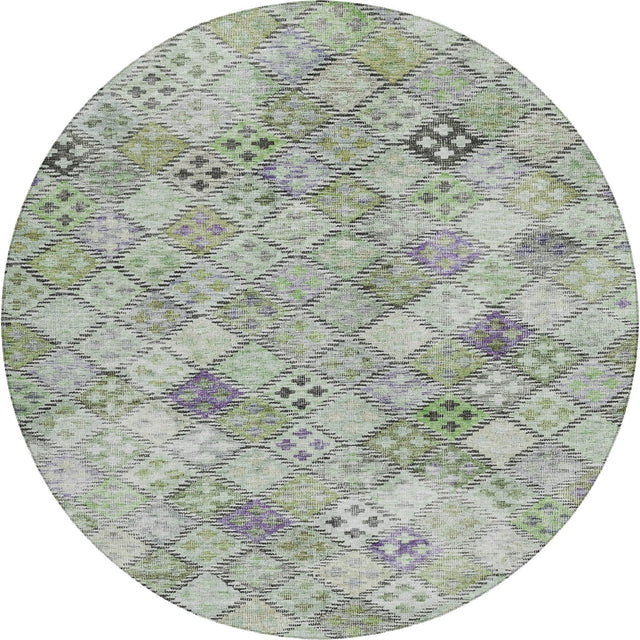 Dalyn Solace SL6 Green Rug round rug