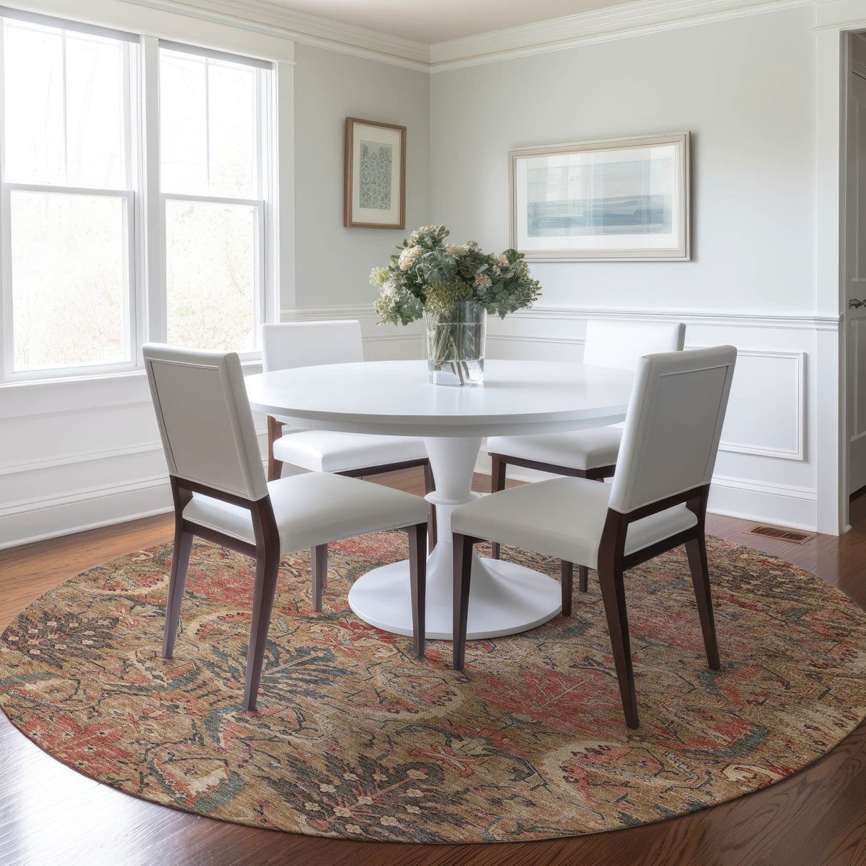 Dalyn Solace SL7 Tan Rug shown in a room