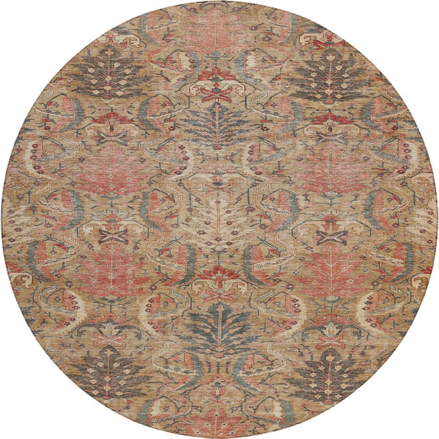 Dalyn Solace SL7 Tan Rug round rug