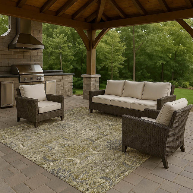 Dalyn Solace SL7 Taupe Rug outdoor lifestyle image