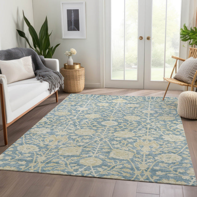 Dalyn Solace SL8 Sky Rug shown in a room