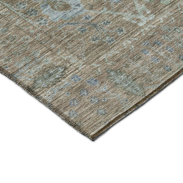Dalyn Solace SL9 Brown Rug corner detail