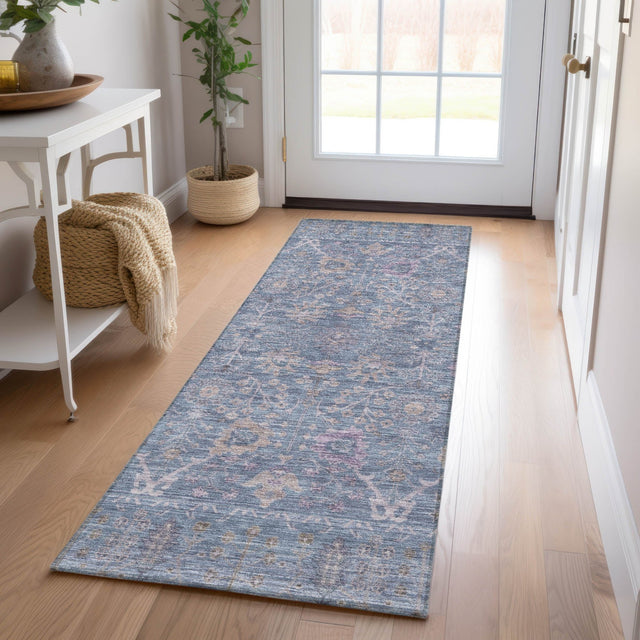 Dalyn Solace SL9 Denim Rug shown in a room