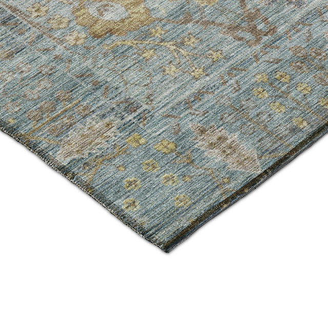 Dalyn Solace SL9 Teal Rug corner detail