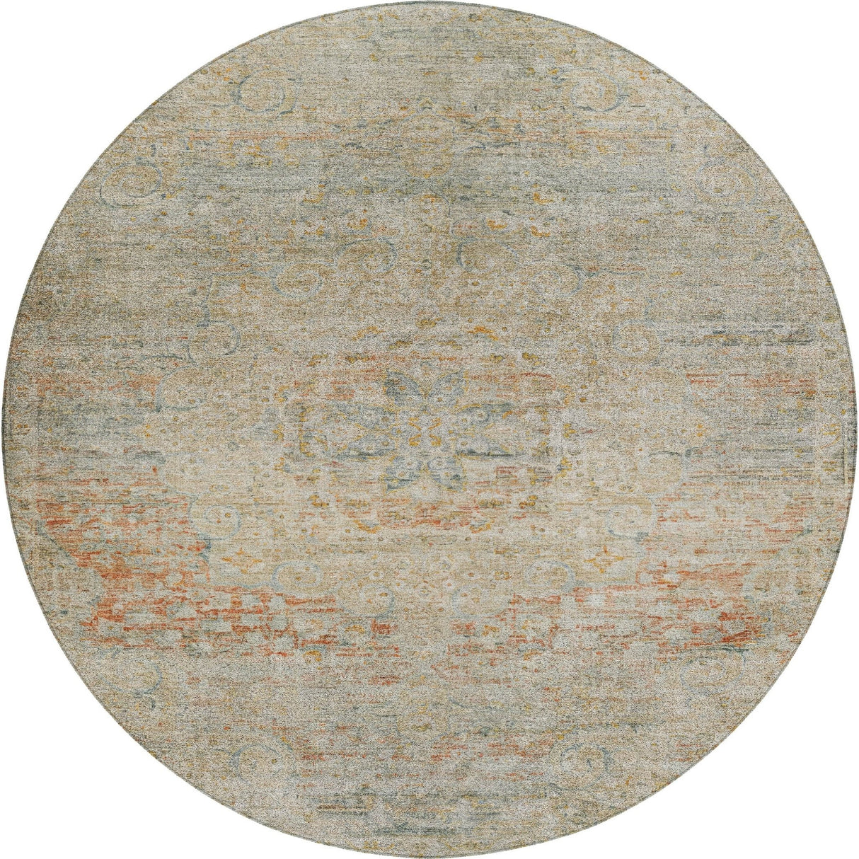 Dalyn Tabrook TB1 Tan Rug round rug