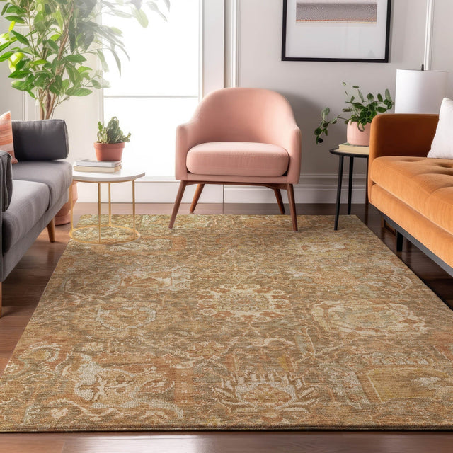 Dalyn Tabrook TB10 Khaki Rug shown in a room