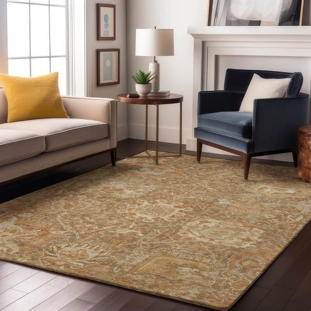 Dalyn Tabrook TB10 Khaki Rug shown in a room