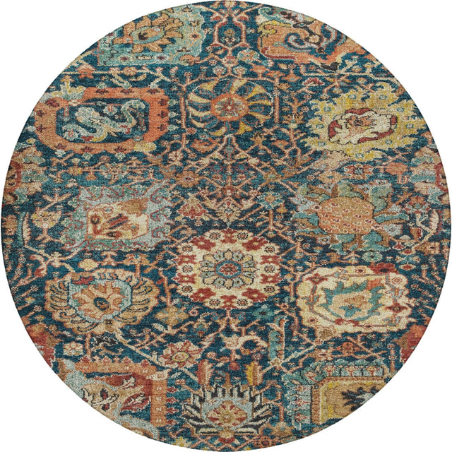 Dalyn Tabrook TB10 Navy Rug round rug