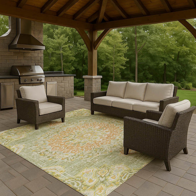 Dalyn Tabrook TB11 Aloe Rug outdoor lifestyle image