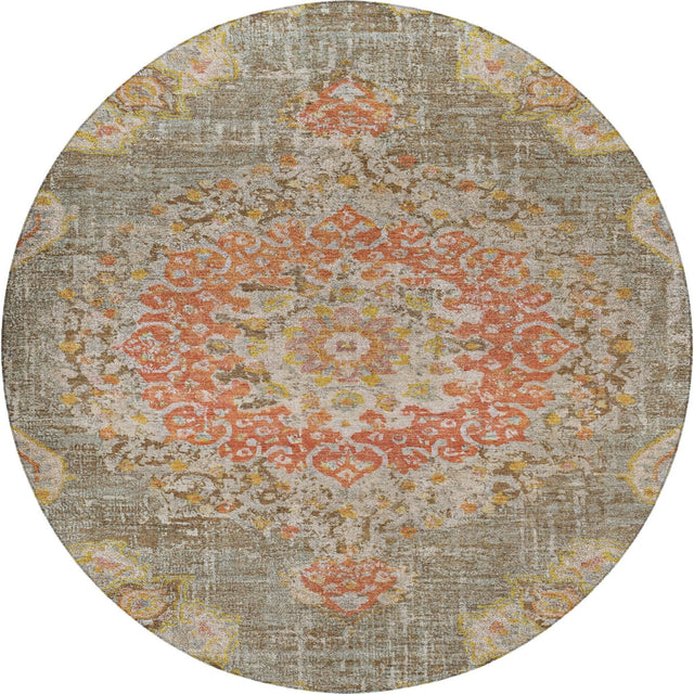 Dalyn Tabrook TB11 Brown Rug round rug