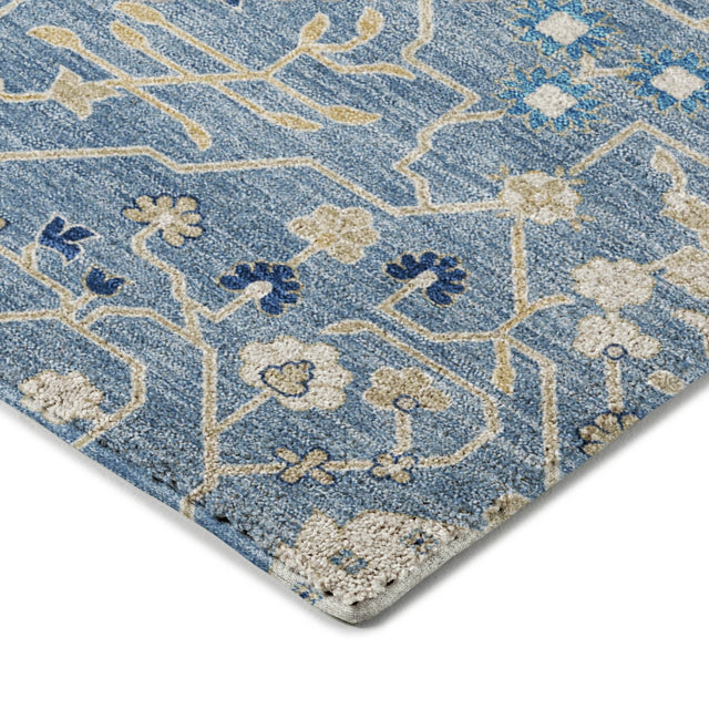 Dalyn Tabrook TB12 Denim Rug corner detail