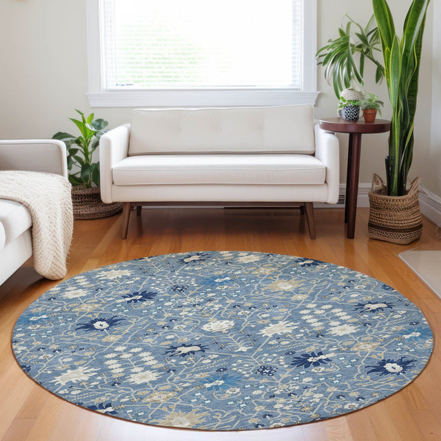 Dalyn Tabrook TB12 Denim Rug shown in a room