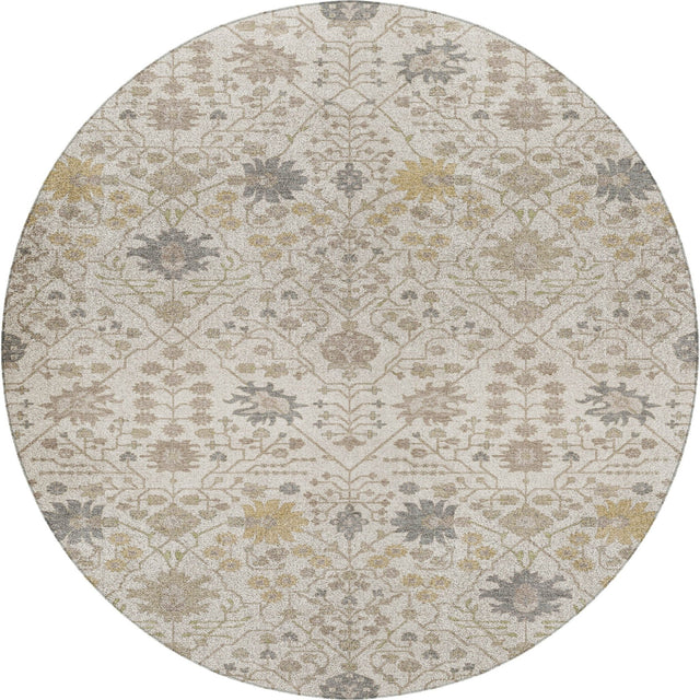 Dalyn Tabrook TB12 Ivory Rug round rug