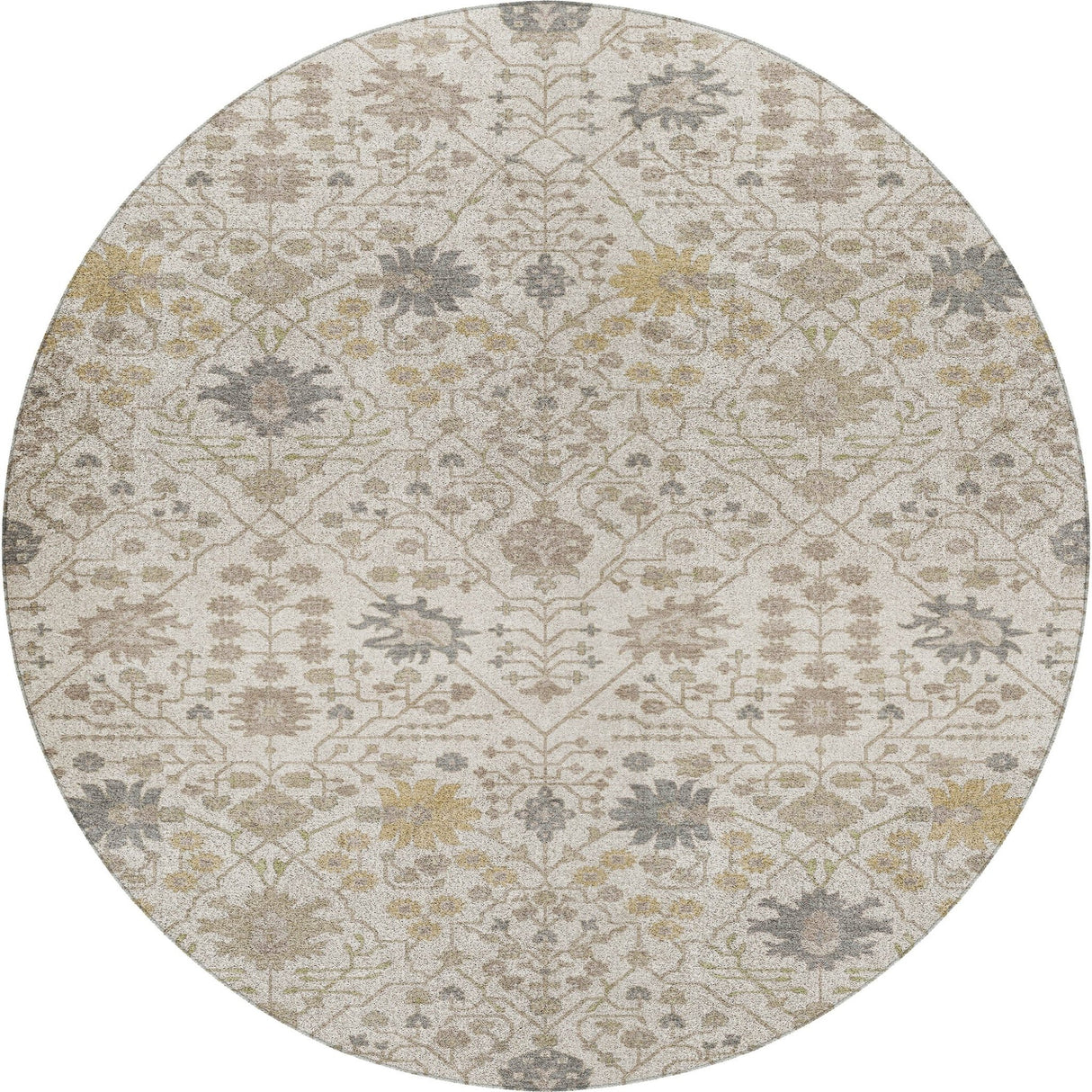 Dalyn Tabrook TB12 Ivory Rug round rug